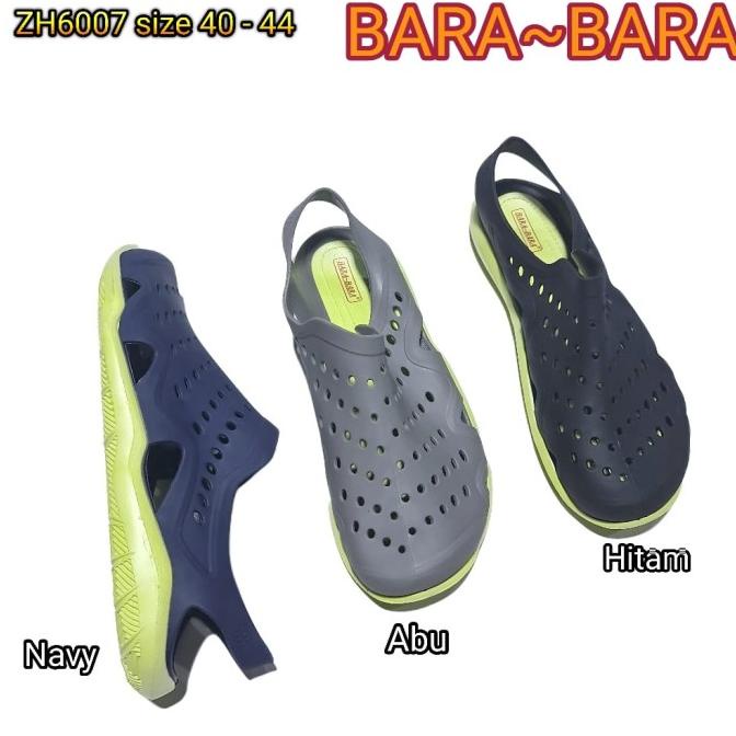 6007Cowok Jelly Sandal Wanita Karet Luofu Sendal Pria Import