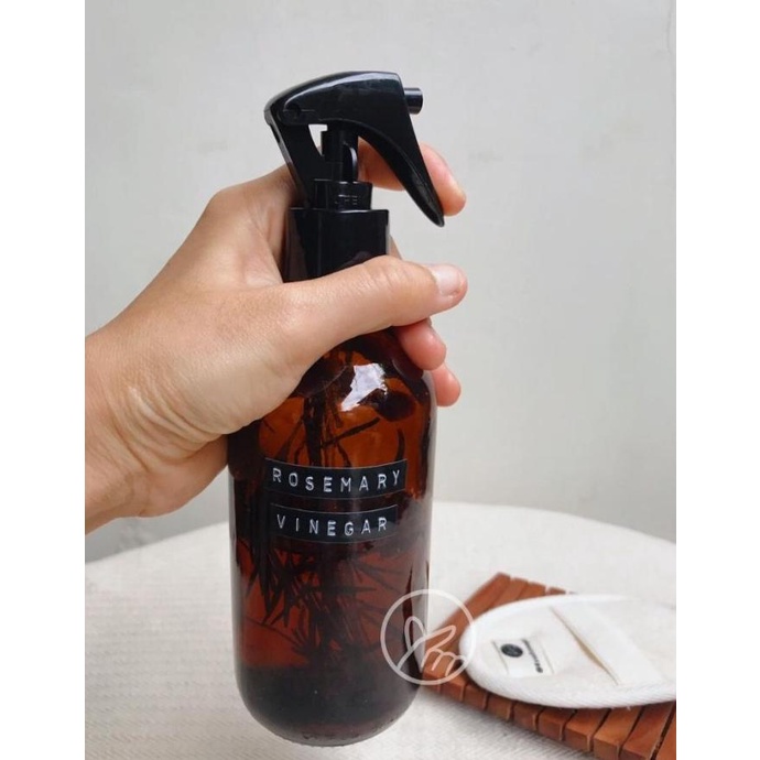 Custom Label - Amber Glass Bottle 300ml / TRIGGER SPRAY