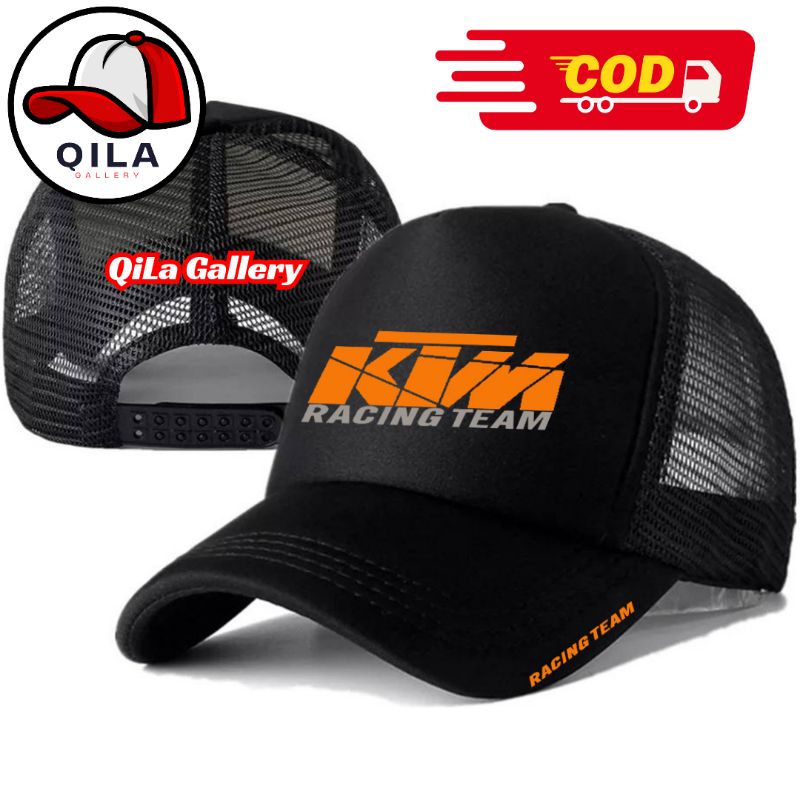 QiLa Gallery Topi Trucker KTM RACING - Topi Distro KTM RACING Logo - Topi KTM RACING Premium - Topi 