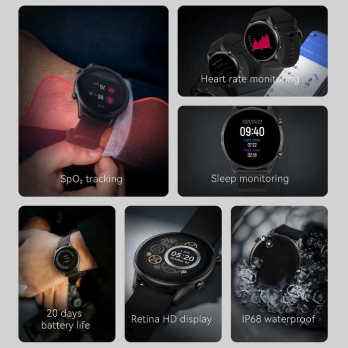 NEW HAYLOU RT2 LS10 SMARTWATCH SPO2 HEART RATE WATERPROOF ORIGINAL ORIGINAL TERBARU