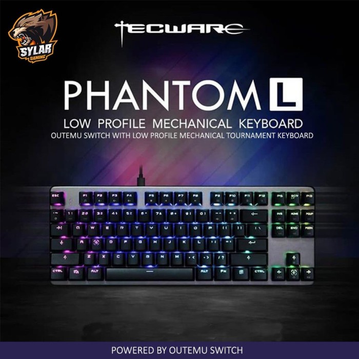 Tecware Phantom L 87 TKL Low Profile Mechanical RGB