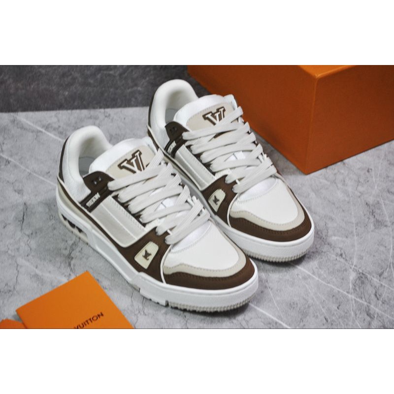 LV Trainer Sneakers Brown/White