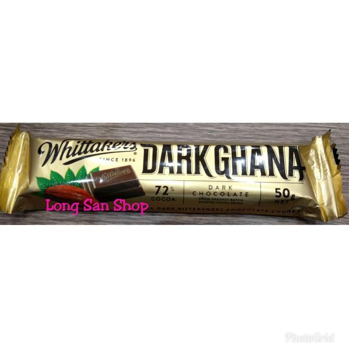 

PROMO !! WHITTAKER'S DARK GHANA CHOCOLATE BAR COKLAT IMPOR 50 GR
