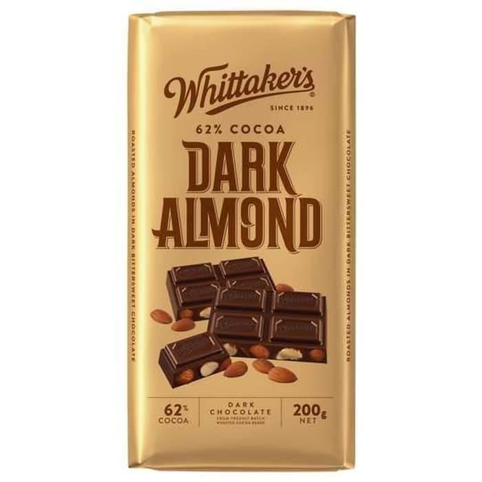 

PROMO !! WHITTAKER'S DARK ALMOND CHOCOLATE BAR COKLAT IMPORT