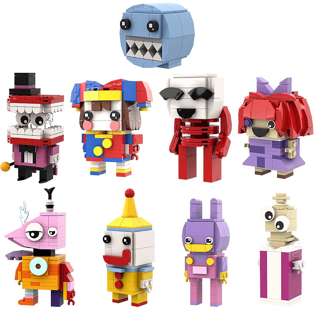 The Amazing Digital Circus Figure Pomni Jax Bricks Toy The Amazing Digital Circus Building Blocks Ch