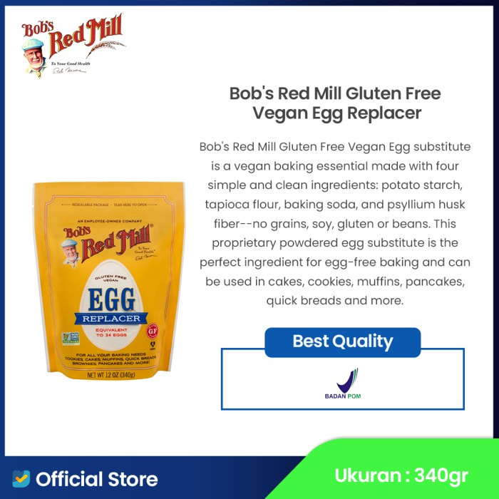 

Bob's Red Mill Gluten free Egg Replacer 340 gr