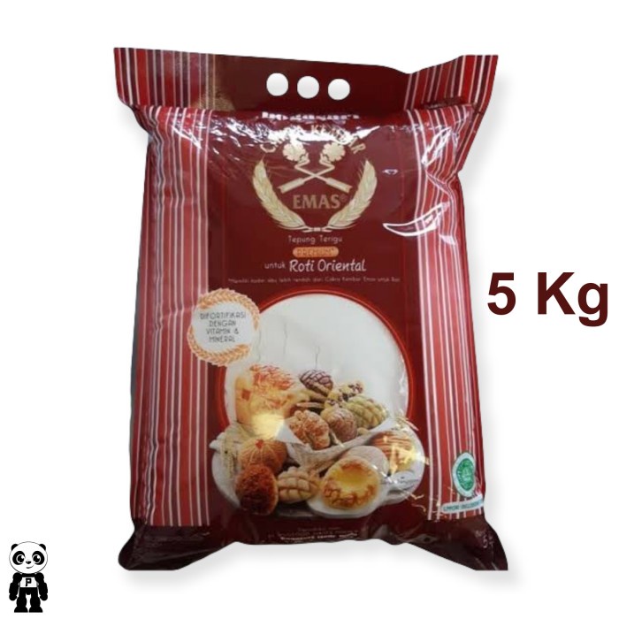 

Cakra Kembar Emas Roti Oriental 5Kg Tepung Terigu untuk Roti Oriental