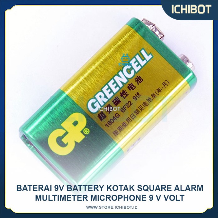 Baterai 9V Kotak Alkaline Battery Square Alarm Remote Multimeter