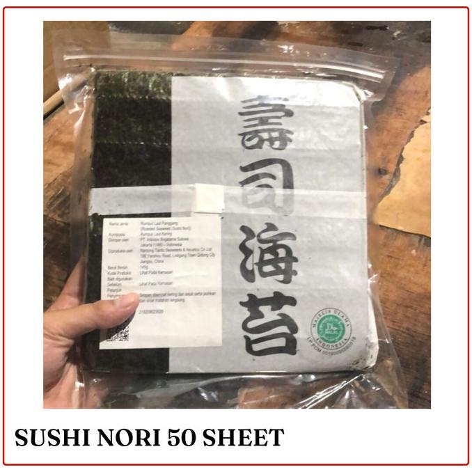 

Sushi Nori Halal Mui 50 Sheet / Rumput Laut Panggang 50 Lembar