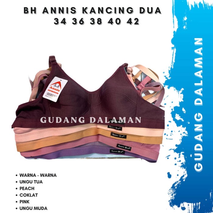 Paket 10 Buah/Paket 10 Pcs/Setengah Lusin/1Lusin/ 1 Lusin /1Kodi 1 Psc Bh Sport Bra Annis / Bh