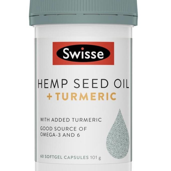 Swisse Hemp Seed Oil + Turmeric 60 Capsules