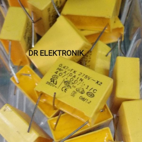 (9 pcs) GROSIR Kapasitor kotak MKM MKP 0,47uf 0,47 uf 275v 275 volt 275volt dre3