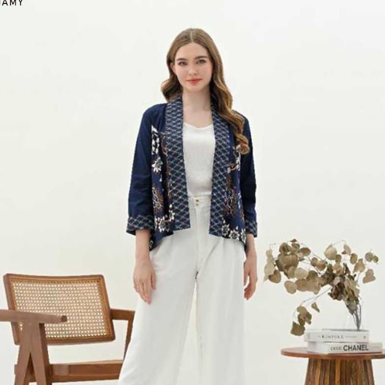 Jamy Blazer Batik Wanita Outer Rompi Wanita Jumbo Luaran Couple