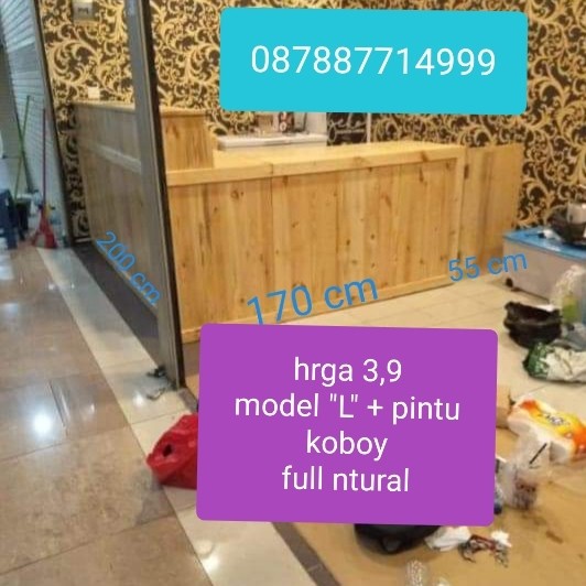 Terbaru Meja Bar/Meja Kasir/Meja Barista Promo Terlaris