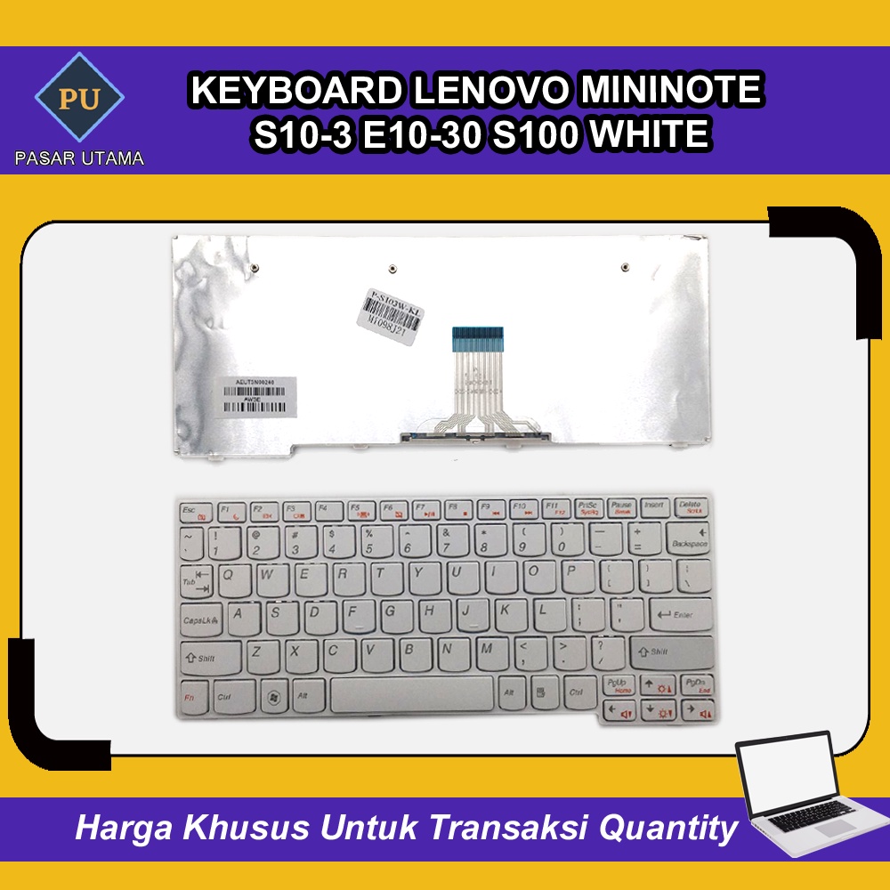 Keyboard Lenovo Mininote S10-3 E10-30 White