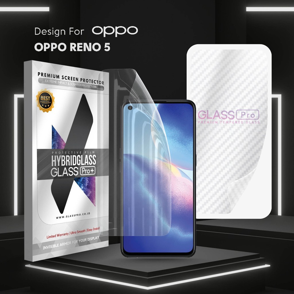 Hybrid Glass Premium Anti Gores Hydrogel Oppo Reno 5 Full Cover Screen Protector Glass Pro Not Tempe