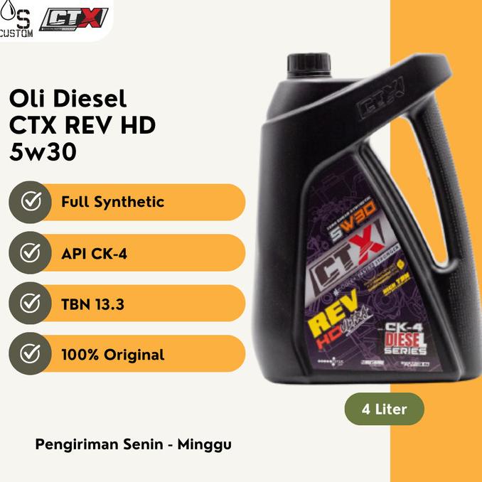 Oli Diesel Ctx Rev Hd 5W30 4 Liter Full Synthetic