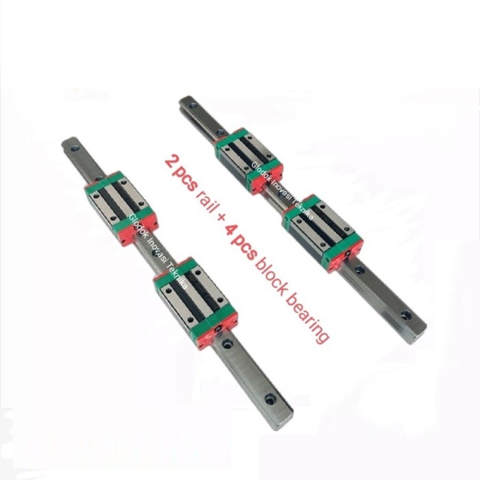 Terbaru Paket Rail Rel Linear Guide Hgr15 Hgh15 Hgr Hgh 15 Cnc Bearing Block Promo Terlaris