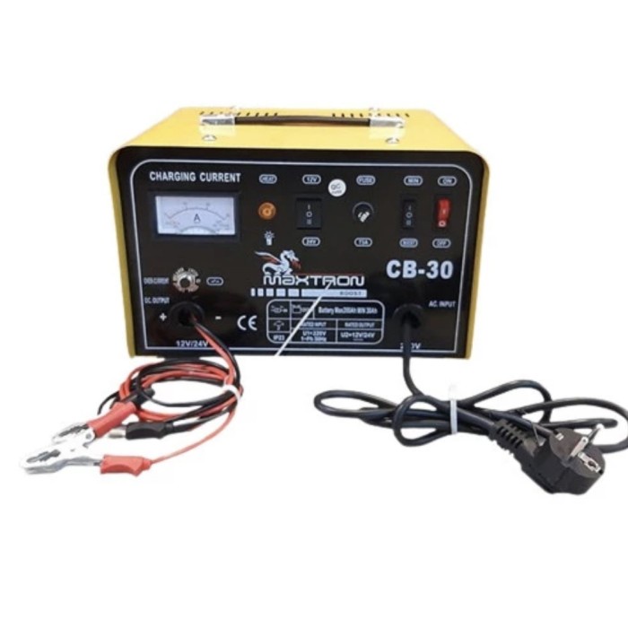 MAXTRON CB 30 Charger AKi - Battery Charger 30A Cas Aki Kering Basah
