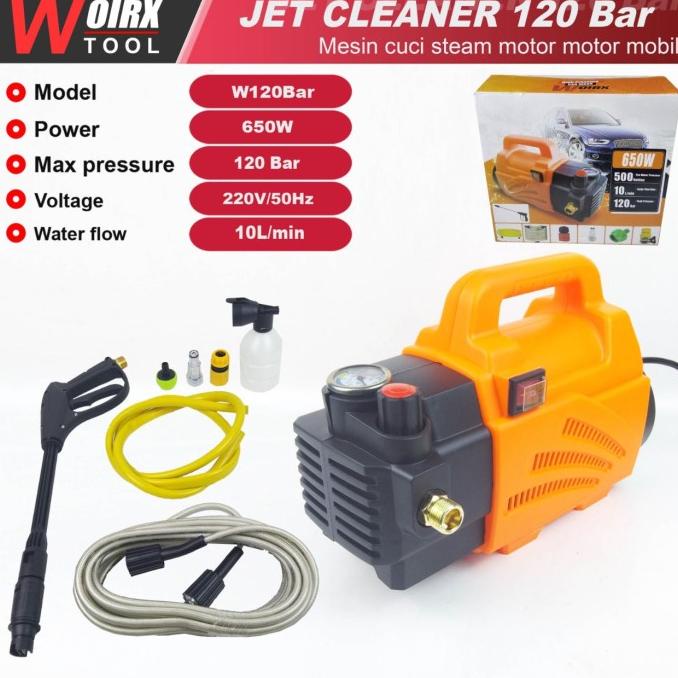 Woirx Jet Cleaner 120 Bar With Pressure Control Mesin Steam Cuci Ac