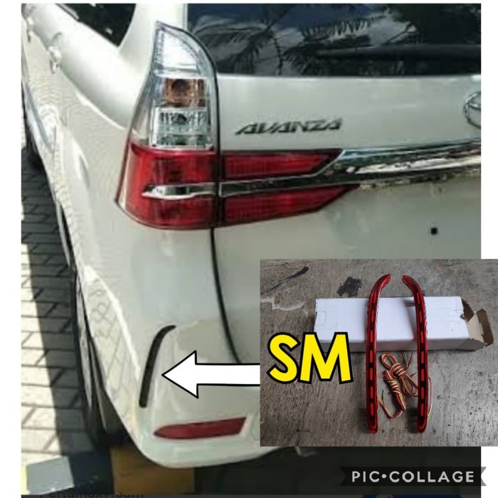 reflektor bumper belakang lampu bumper belakang grand xenia 2018 2019 banibani1906