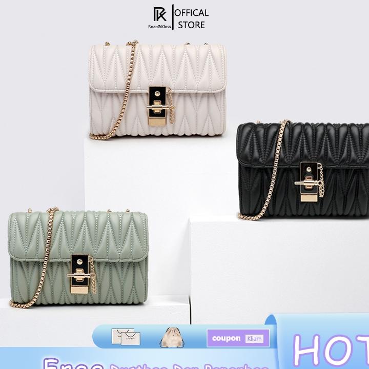 [Roan & Kloss] Tas Selempang Wanita / Tas Slempang Wanita Terbaru - Kloss Sling Bag Free Dustbag + R