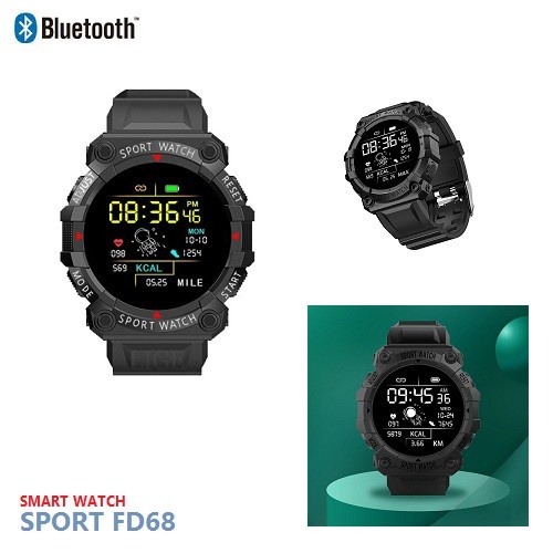 ~~~~~] Smartwatch Sporty Waterproof Bluetooth FD68 - Jam Tangan Pintar Sport