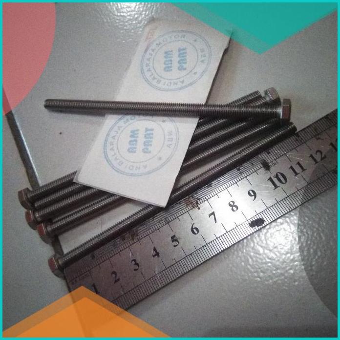 Baut Stainles M6 x 120 atau baut 10 panjang 12cm 16novz3 perkakas