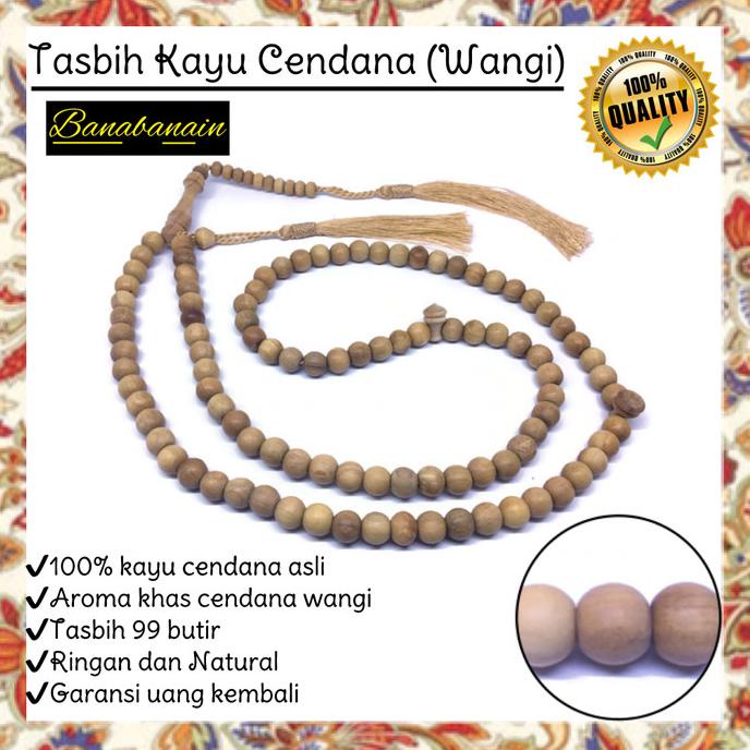 Tasbih Kayu cendana wangi asli tasbih cendana wangi