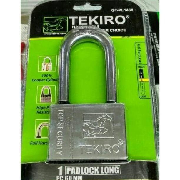 GEMBOK TEKIRO 60MM LEHER PANJANG/ GEMBOK GUDANG PAGAR RUMAH RUKO