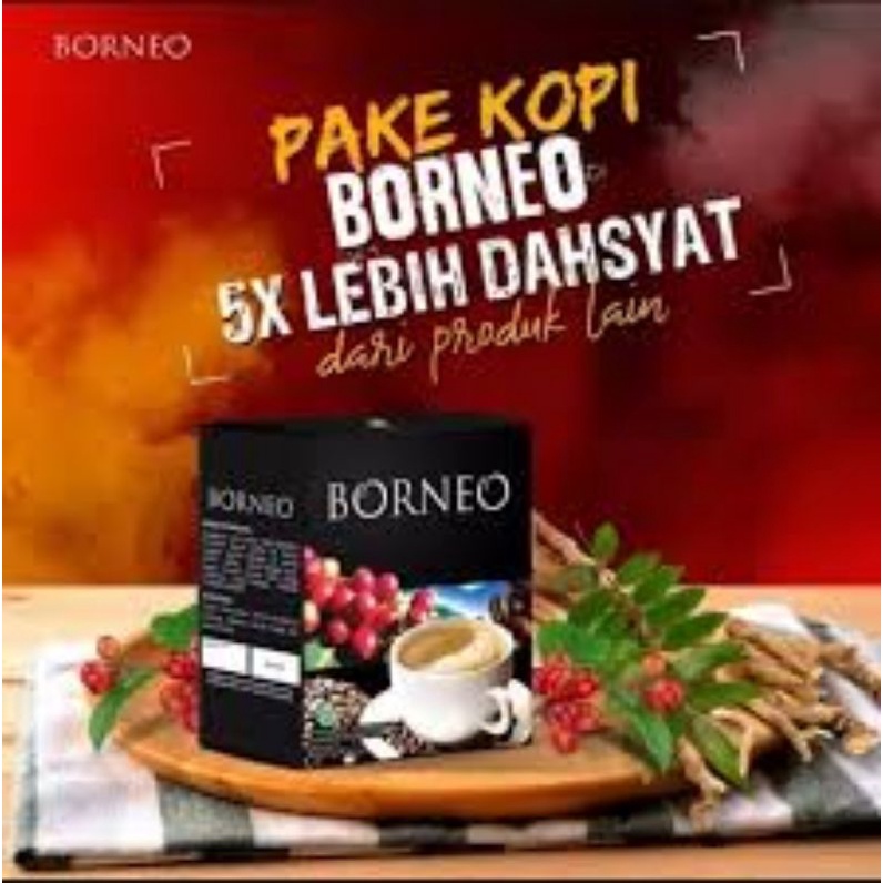 

Kopi Borneo sudah BPOM,kopi stamina pria 1box 5sst