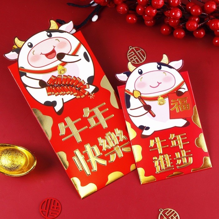 

New! SALE Angpao PREMIUM 3D Sapi Kerbau Lucu Unik Imlek Sincia kyj Limited