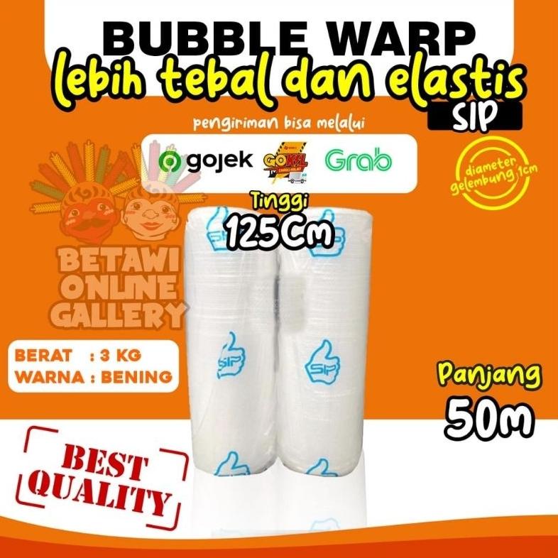 

Model Baru Bubble Wrap 125cm x 50m Bahan Plastik Super Tebal Bukan Yang Tipis Kualitas Terjamin ,,