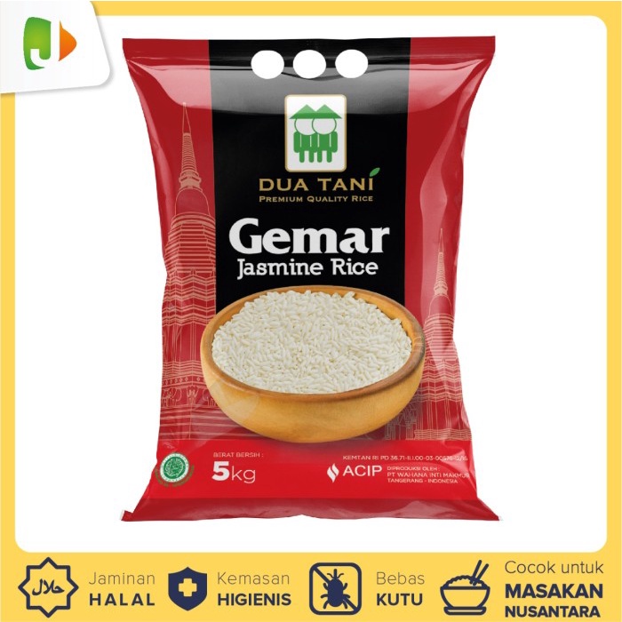 

Beras Dua Tani Gemar Jasmine 5kg