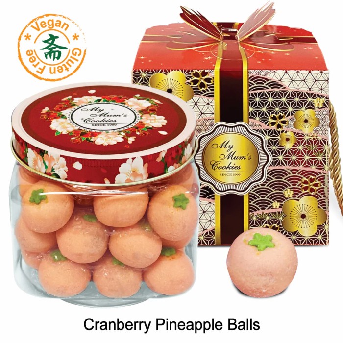 

MY MUM'S COOKIES CRANBERRY PINEAPPLE BALL (NEW)