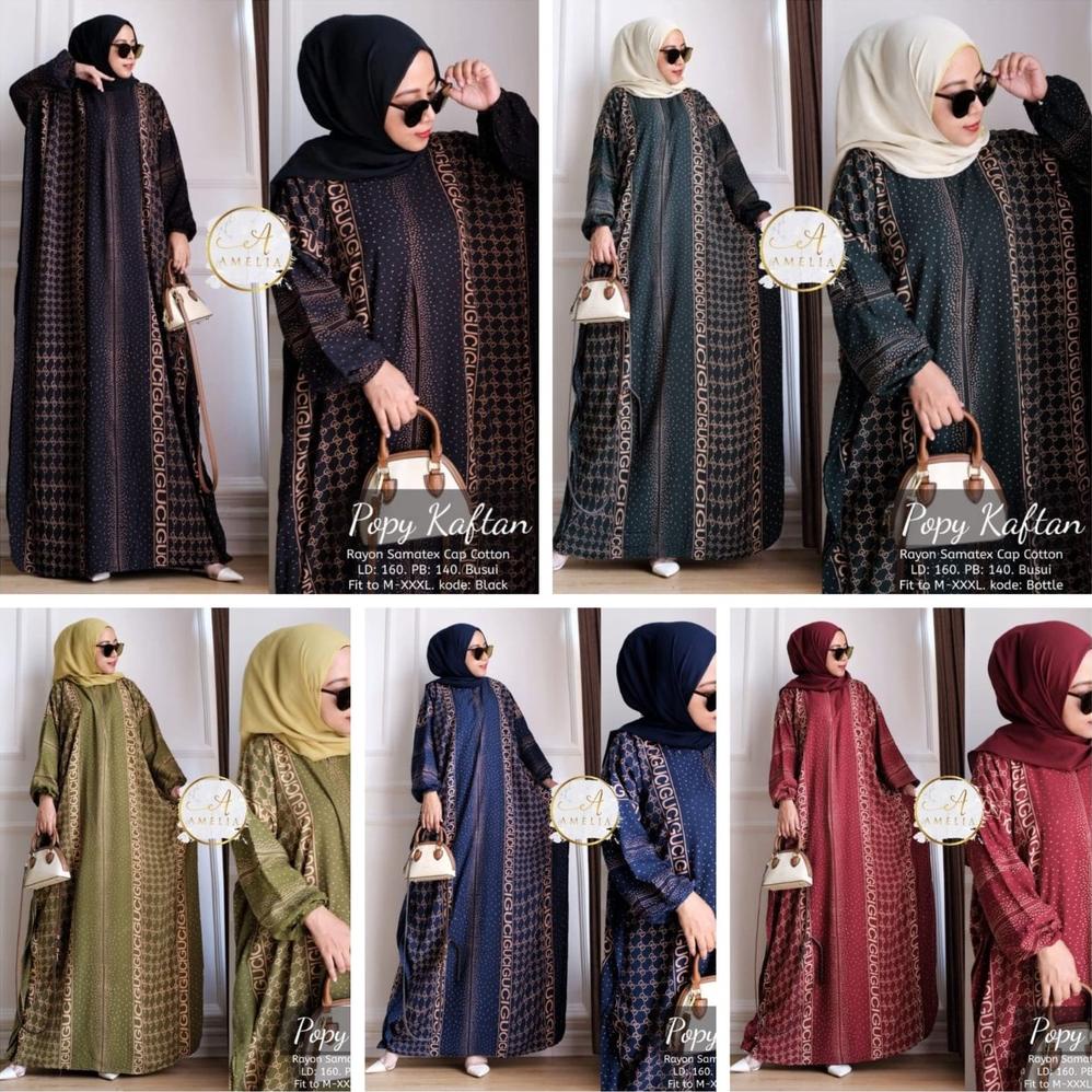 Kaftan Popy Kaftan Super Jumbo Daster Lowo Rayon By Afareen Mode