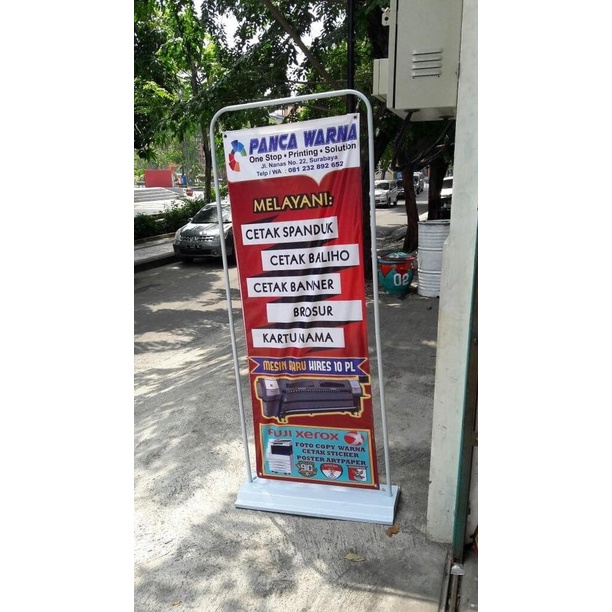 

DOORSTAND BANNER 60X160 / CETAK DOOR STAND / DOOR FRAME STAND BANNER