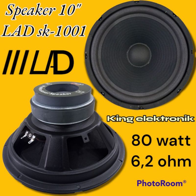 SPEAKER WOOFER 10INCH LAD SK 1001 DOUBLE MAGNET