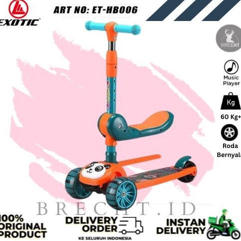 TERBARU (Gojek/Grab) Exotic Scooter Anak 3in1 HB006 Murah