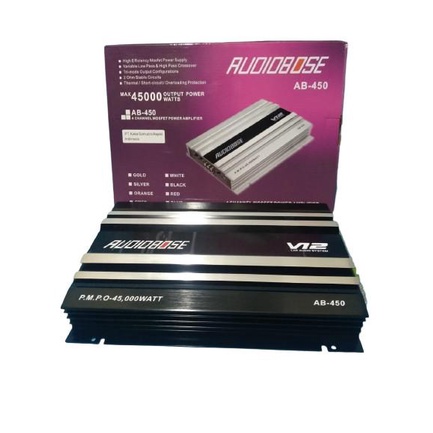 TERBARU CAR V12 POWER 4 AUDIO CANNEL SYSTEM AMPLIFIER 450 AB AUDIOBOSE