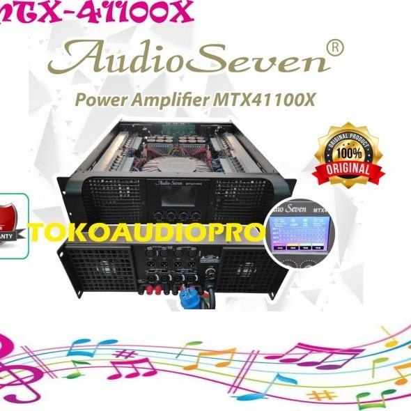 AUDIO SEVEN MTX41100X 4-CHANNEL PROFESSIONAL POWER AMPLIFIER