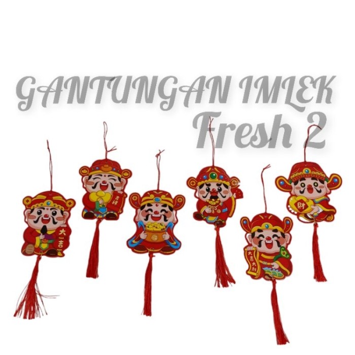 

New! gantunga imlek NETRAL TERBARU DEWA REZKI / gantungan imlek kyj Limited