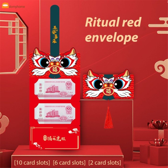 

New! Amplop Angpao Tahun Baru Cina / Imlek 2022 Multi Slot Warna Merah Limited