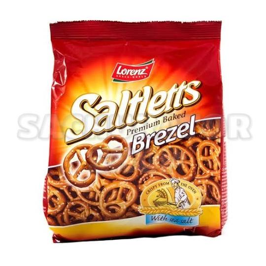 

READY STOCK SNACK LORENZ LOREN'Z SALTLETTS SALT BRETZEL PRETZEL BREZEL 150 GR GRAM !!!!!