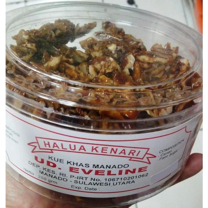 

READY STOCK EVELINE HALUA KENARI TOPLES MIKA - OLE - OLE/ JAJANAN KUE ASLI MANADO !!!!!