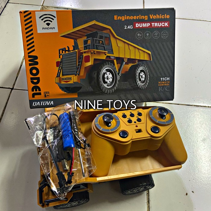 RC DUMP TRUCK REMOTE CONTROL TRUCK CONTRUCTION TRUK PASIR ORIGINAL TERBARU