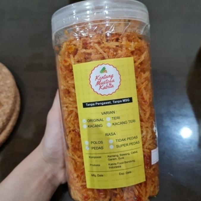 

NEW PRODUK KENTANG MUSTOFA KABITA ORIGINAL SUPER PEDAS (TOPLES 1.000ML) !!!!!