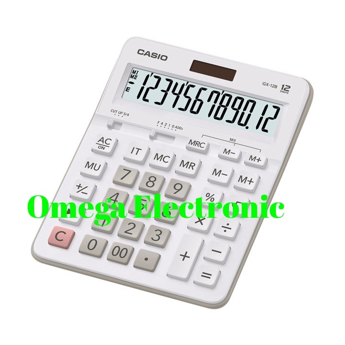 

CASIO GX-12B - CALCULATOR DESKTOP KALKULATOR MEJA KANTOR OFFICE GX 12B ORIGINAL TERBARU