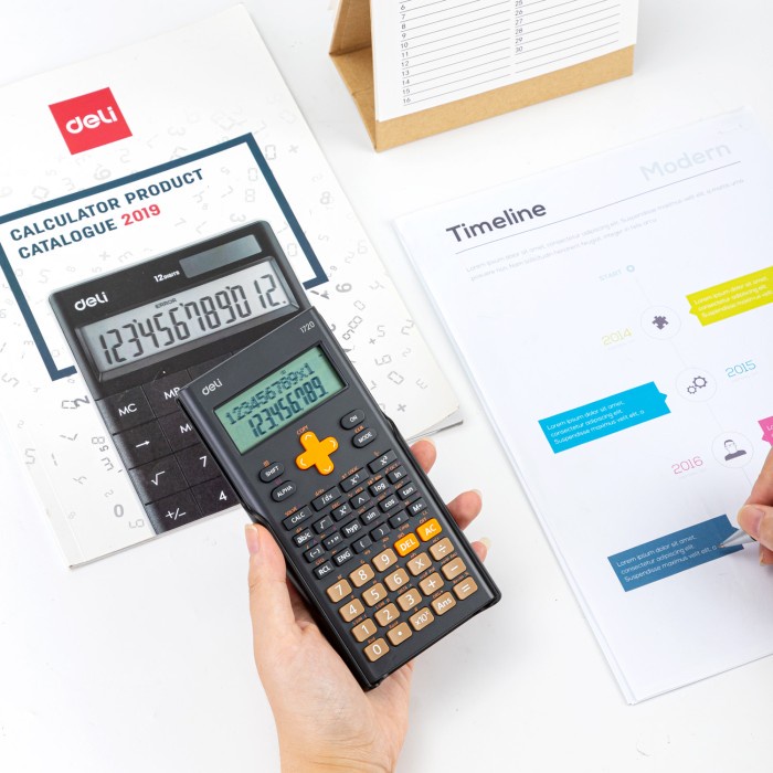 

DELI SCIENTIFIC CALCULATOR / KALKULATOR ILMIAH 300 FUNGSI E1720 ORIGINAL TERBARU