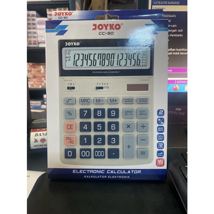 

KALKULATOR / CALCULATOR CC-31 JOYKO 16 DIGITS ( PCS ) ORIGINAL ORIGINAL TERBARU